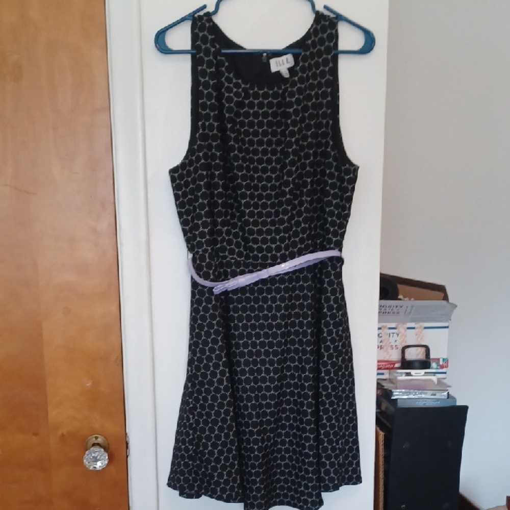Elle Black and White Women's Dress